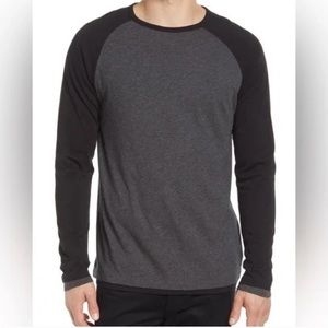 Vince Men’s Pima Cotton Double Layer Baseball Crewneck Shirt Size XXL